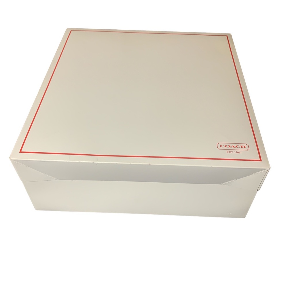 Coach Large Red and White Gift Box